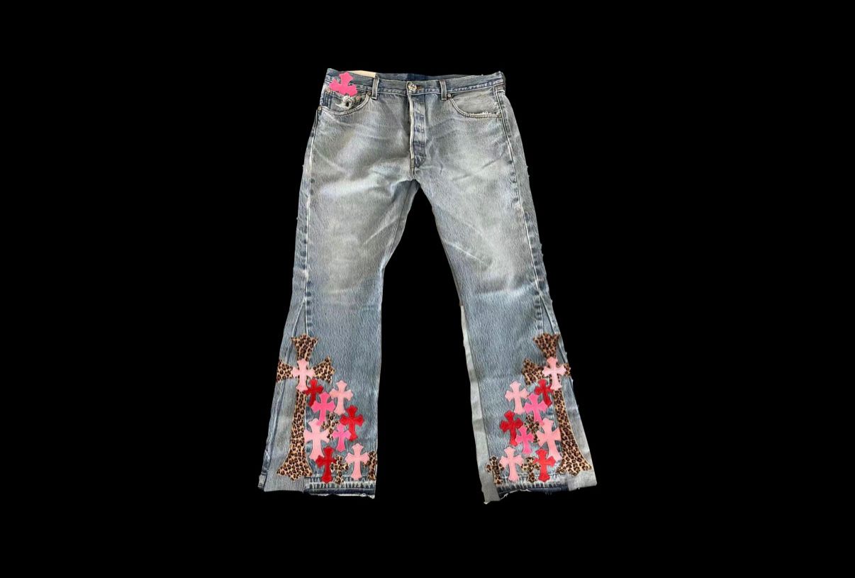 CHROME HEARTS X GALLERY DEPT JEANS